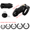 Soft Silicone Chastity Cage with Strap – Large / Small Size – Multicolor — product image 5