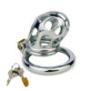 Short chastity cage in Stainless Steel with holes — product image 2