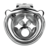 Small Metal Chastity Cage with Black or Pink Soft Pussy Catheter — product image 11