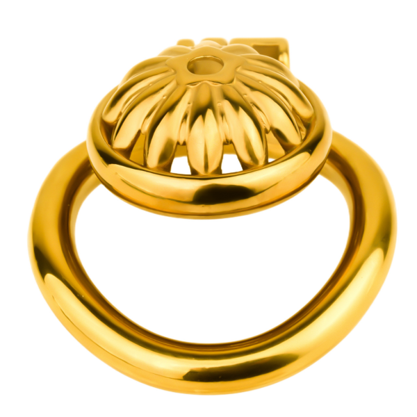 Gold Sunflower Tiny Chastity Cage — product image 9