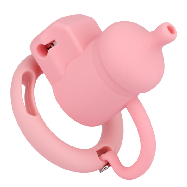 Silicone Baby Bottle Chastity Cage with 4 Locking Rings — product image 26