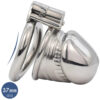 Metal Small Penis Chastity Cage with PU Strap — product image 3