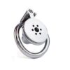 Stainless Steel Flat Inverted Chastity Cage with Cylinder – Type B — product image 12
