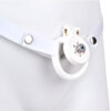 NEW Resin Flat Chastity Cage Set – White — product image 19