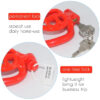 Micro / Small Plastic Chastity Cage with 4 Penis Rings — product image 8