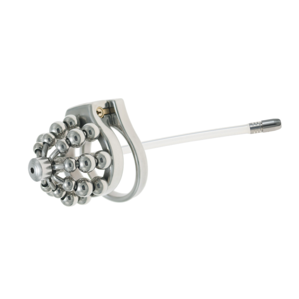 Metal Beaded Chastity Cage with Removable Urethral Catheter — product image 17
