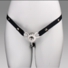 Minimalist Inverted Chastity Cage with Adjustable Nylon Belt — product image 14