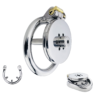 Flat Chastity Cage with Detachable Metal Catheter and Anti-Drop Ring — product image 1