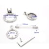 Flat Chastity Cage with Metal Urethral Catheter — product image 12