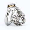 Spiked Chastity Cage – Adjustable Small Metal Cock Cage — product image 3