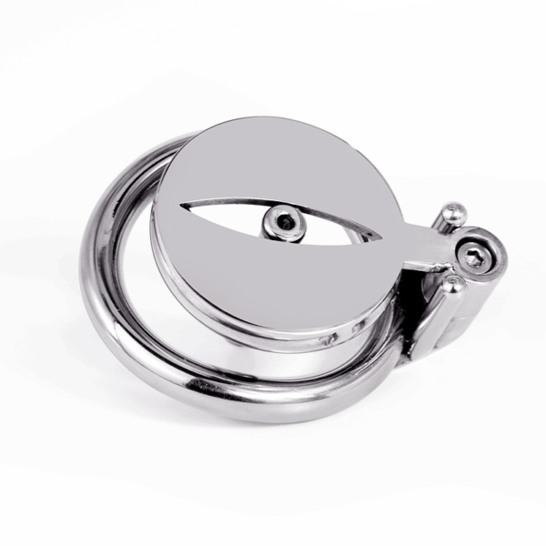 Flat Chastity Cage with Urine Hole / Metal Catheter and Strap — product image 9