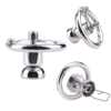 Tiny Reversing Chastity Cage with Stainless Steel Inverted Urine Plug — product image 1
