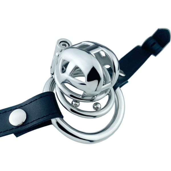 Metal Chastity Cage with Strap – Small / Micro — product image 15