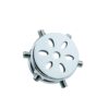 Spiked Flat Chastity Cage with Arc / Round Ring and Screws — product image 6