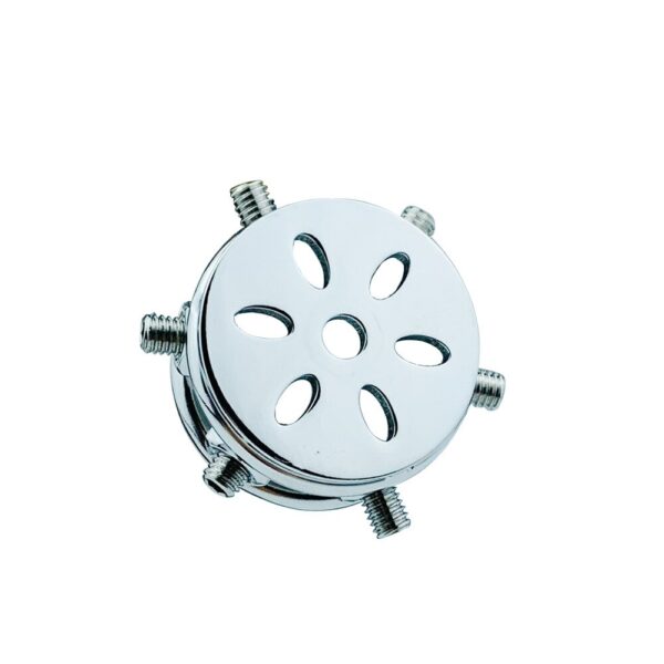 Spiked Flat Chastity Cage with Arc / Round Ring and Screws — product image 6
