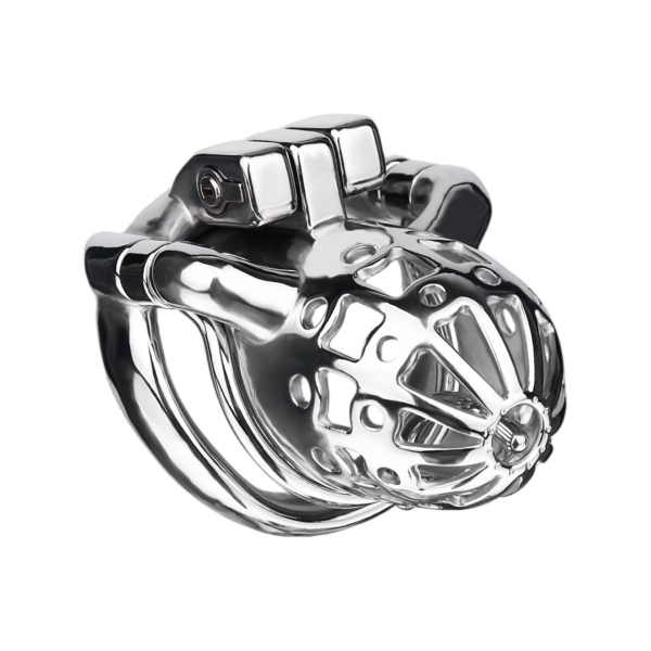 Men’s Stainless Steel PA Locking Chastity Cage — product image 11