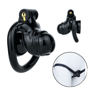 Realistic Black Inverted Chastity Cage — image 1 Realistic Black Inverted Chastity Cage — product image 1