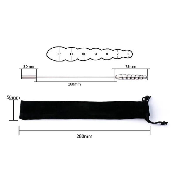 Beaded Thread Metal Urethral Sounding Thin Dilator — image 8 Beaded Thread Metal Urethral Sounding Thin Dilator — product image 8
