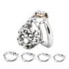 Spiked Chastity Cage – Adjustable Small Metal Cock Cage — product image 1