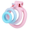Fantasy Snake Chastity Cage – Light Pink & Blue Gradient — product image 4