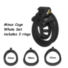 Positive / Negative Resin Chastity Cage Set – Minus / Plus Chastity Device — image 3 Positive / Negative Resin Chastity Cage Set – Minus / Plus Chastity Device — product image 3