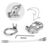 Hollow Metal Chastity Cage with Silicone Catheter — product image 8