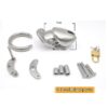 Matte Stainless Steel Chastity Cage – Long / Short Cage — product image 3