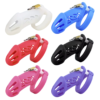 Soft Silicone Chastity Cage with Strap – Large / Small Size – Multicolor — product image 2