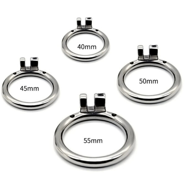 Short chastity cage in Stainless Steel with holes — product image 9
