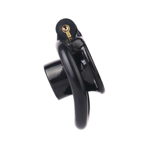 Flat Inverted Chastity Cage with 4 Base Rings and Adjustable Strap — product image 3