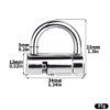 Stainless Steel Prince Albert Chastity Lock — product image 7