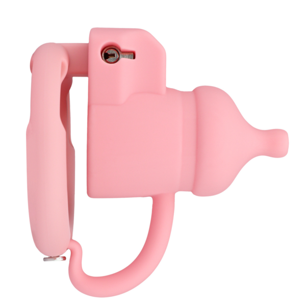 Silicone Baby Bottle Chastity Cage with 4 Locking Rings — product image 21