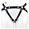 Triple-Support Elastic Strap for Chastity Cage – Black / Pink — product image 3