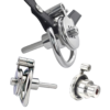 Inverted Chastity Cage with Long Metal Urethral Tube and PU Belt – Type B — product image 1