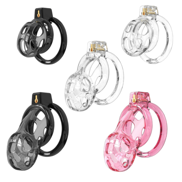 Flexible Soft Silicone Chastity Cage Set — image 1 Flexible Soft Silicone Chastity Cage Set — product image 1