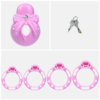 Pink Sissy Bowtie Chastity Cage — product image 5