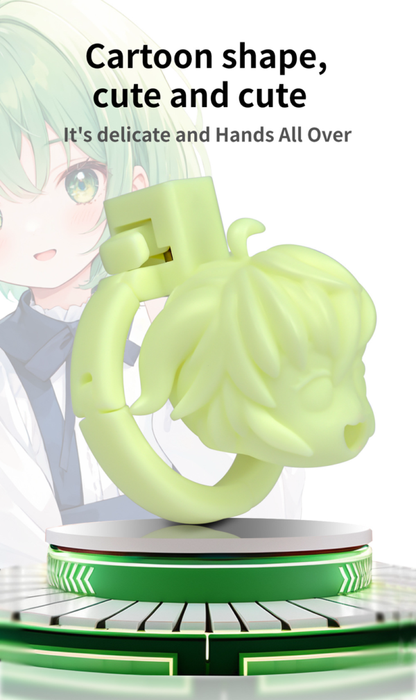 All-in-One 3D Printed Anime Chastity Cage with Adjustable Ring — product image 5