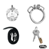Stainless Steel Snake Guard Locking Chastity Cage (Short / Long) — product image 18