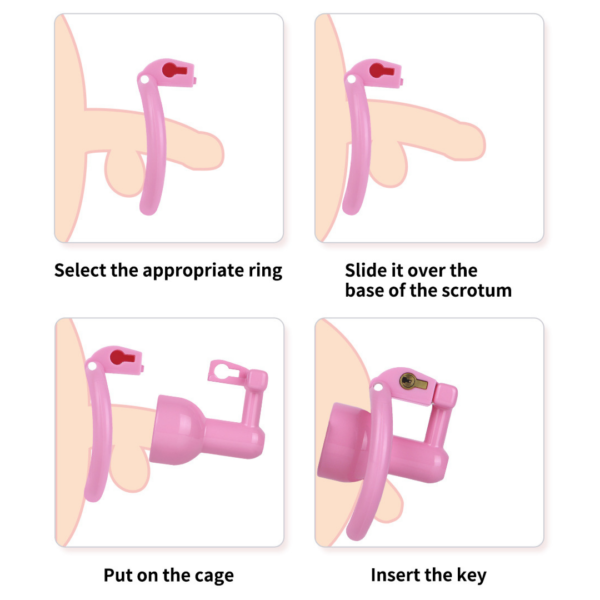 Ultra-Light Hard Resin Inverted Chastity Cage — product image 14