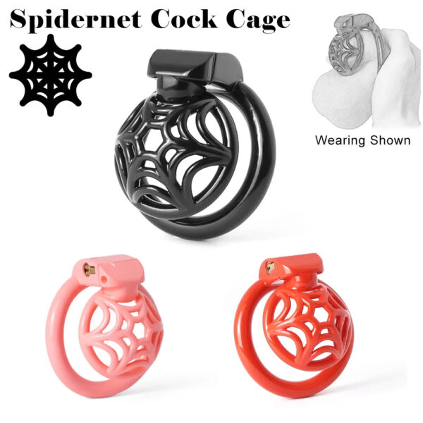 Small Lightweight Resin Spidernet Chastity Cage — image 12 Small Lightweight Resin Spidernet Chastity Cage — product image 12