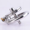 Detachable Small Pussy Flat Chastity Cage with Catheter — product image 14