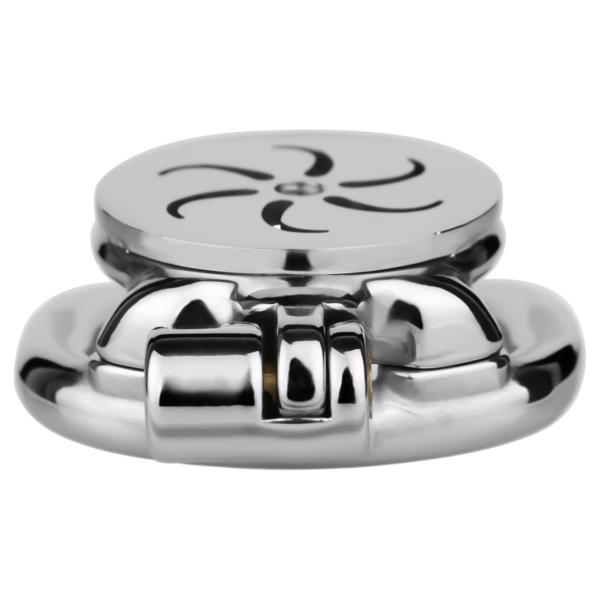 Flat Metal Chastity Cage with Strap and Catheter — product image 12