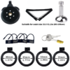 Lightweight Chastity Cage with Removable Inverted Plug and 4 Base Rings — product image 10
