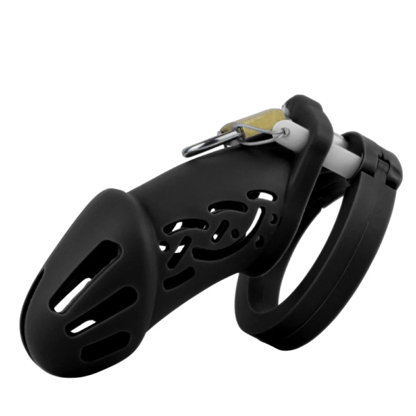 Soft Silicone Chastity Cage with Strap – Large / Small Size – Multicolor — product image 8