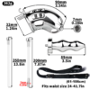Spiked Chastity Cage with Urethral Anal Plug — product image 6