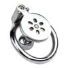 Flat Inverted Chastity Cage with Metal Ball Plug — product image 5