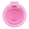 ABS Small Shell Chastity Cage Set with 4 Rings – Pink / Black / White — product image 21