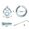 Stainless Steel Urethral Chastity Cage with Removable Metal Tube — product image 16