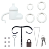 Silicone Baby Bottle Chastity Cage with 4 Locking Rings — product image 14