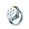 Spiked Flat Chastity Cage with Arc / Round Ring and Screws — product image 5